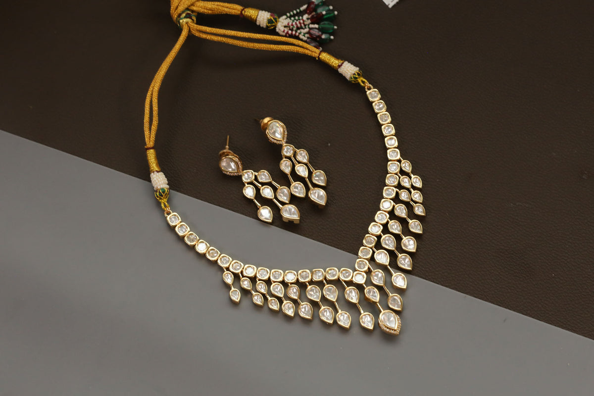 Jharna Uncut Polki Necklace Set