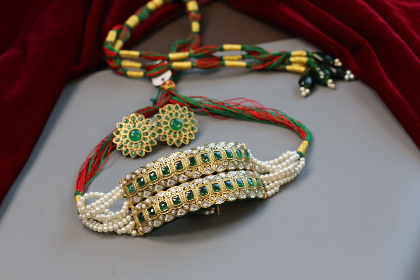 Designer Vintage Polish Jadau Choker Set