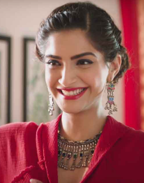 Shanaya Real Glass Earrings - Red