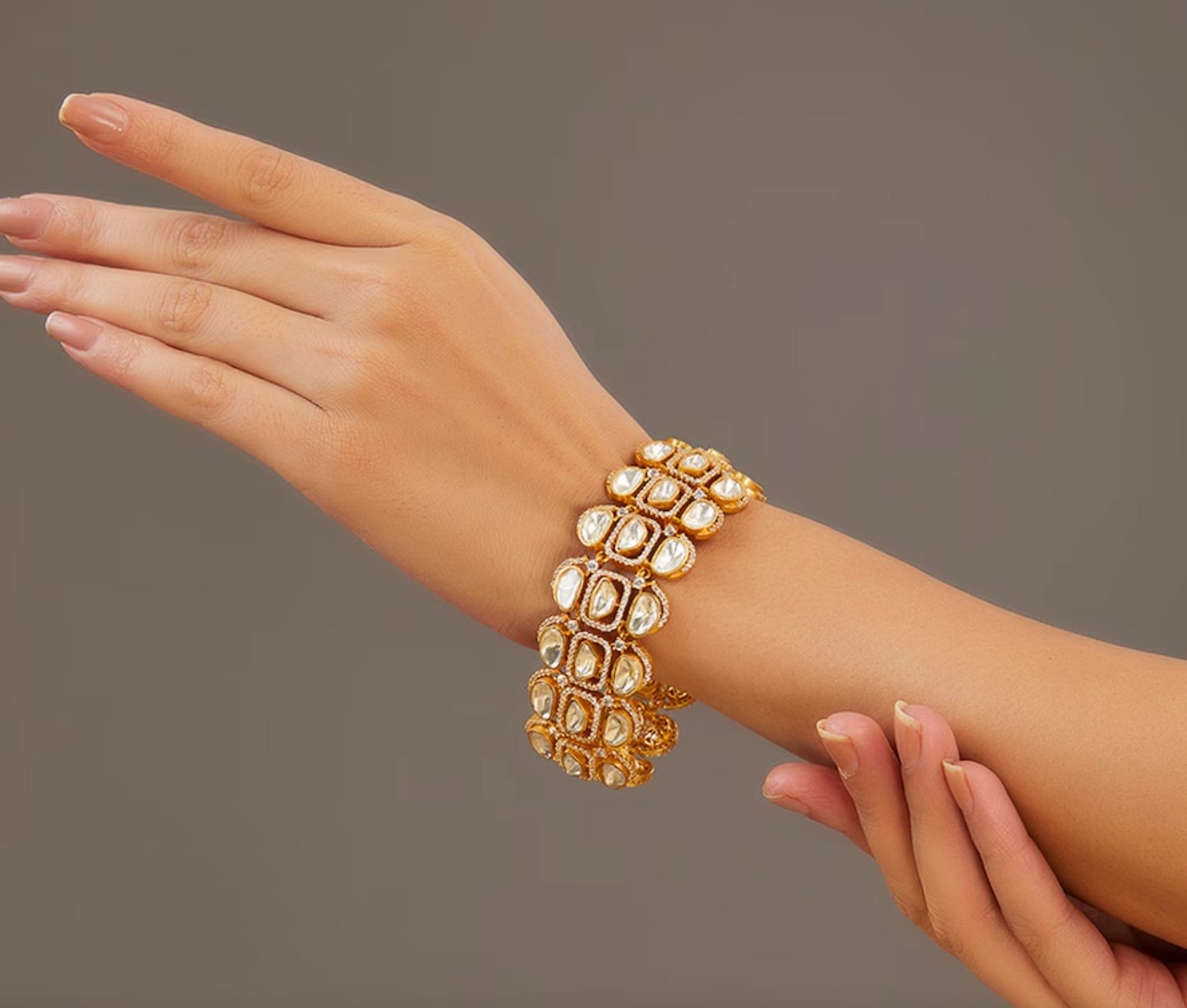 Real Moissanite Flexible Bracelet (B101-22)