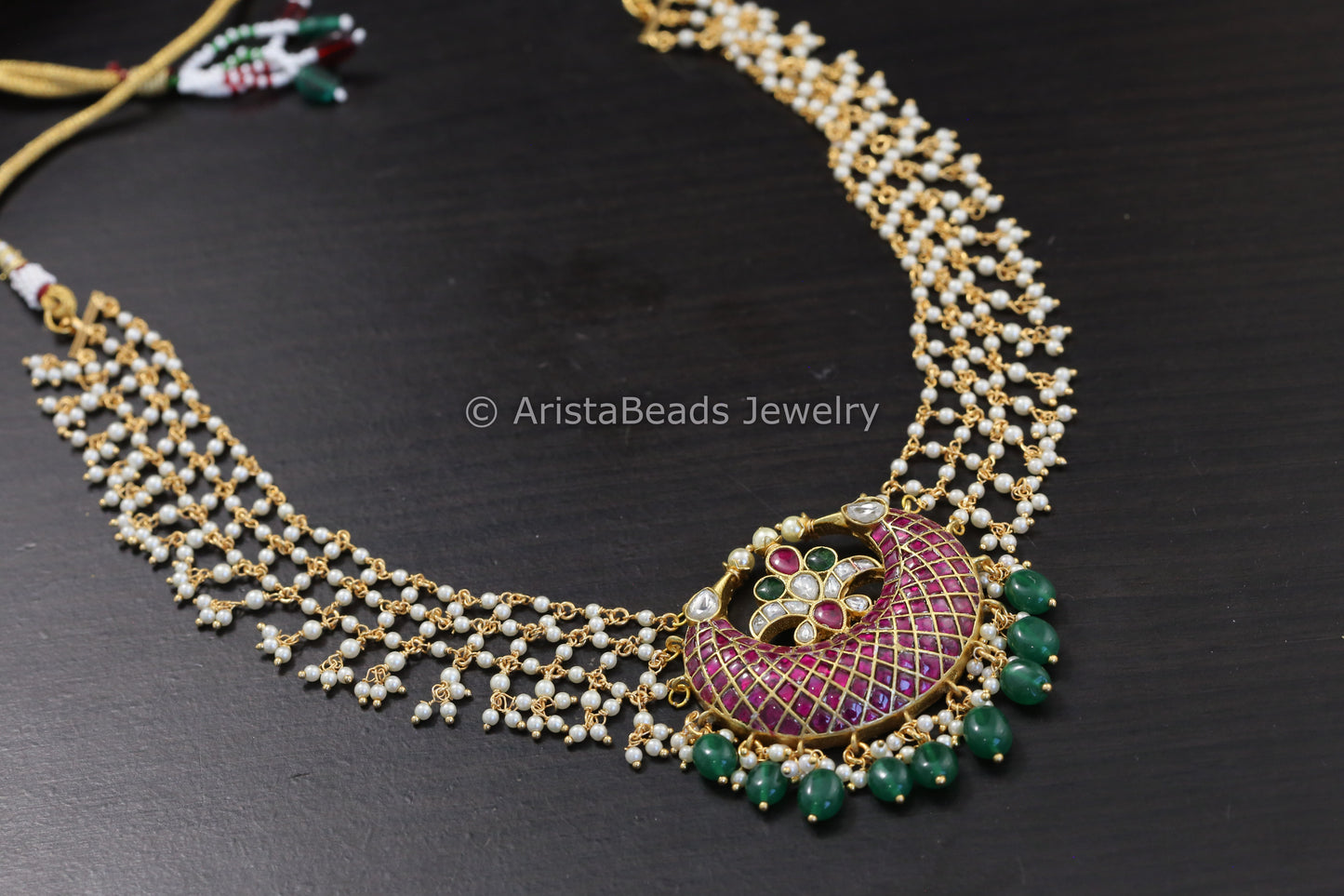 Jadau Kundan Layered Pearl Necklace