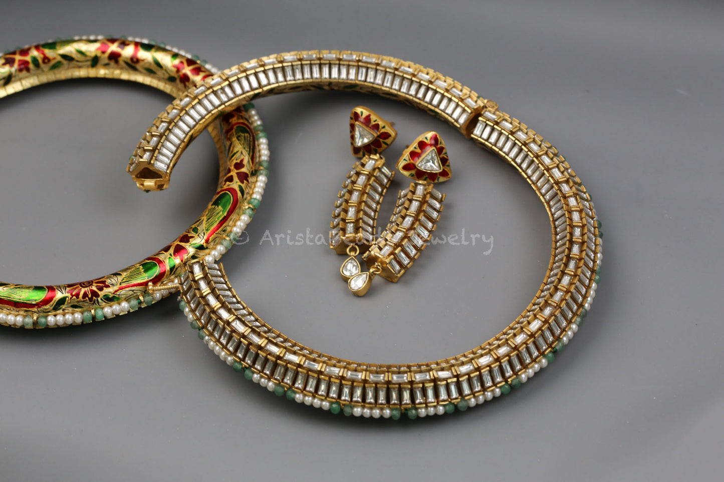Jodha Jadau Kundan Hasli Set (102-54)