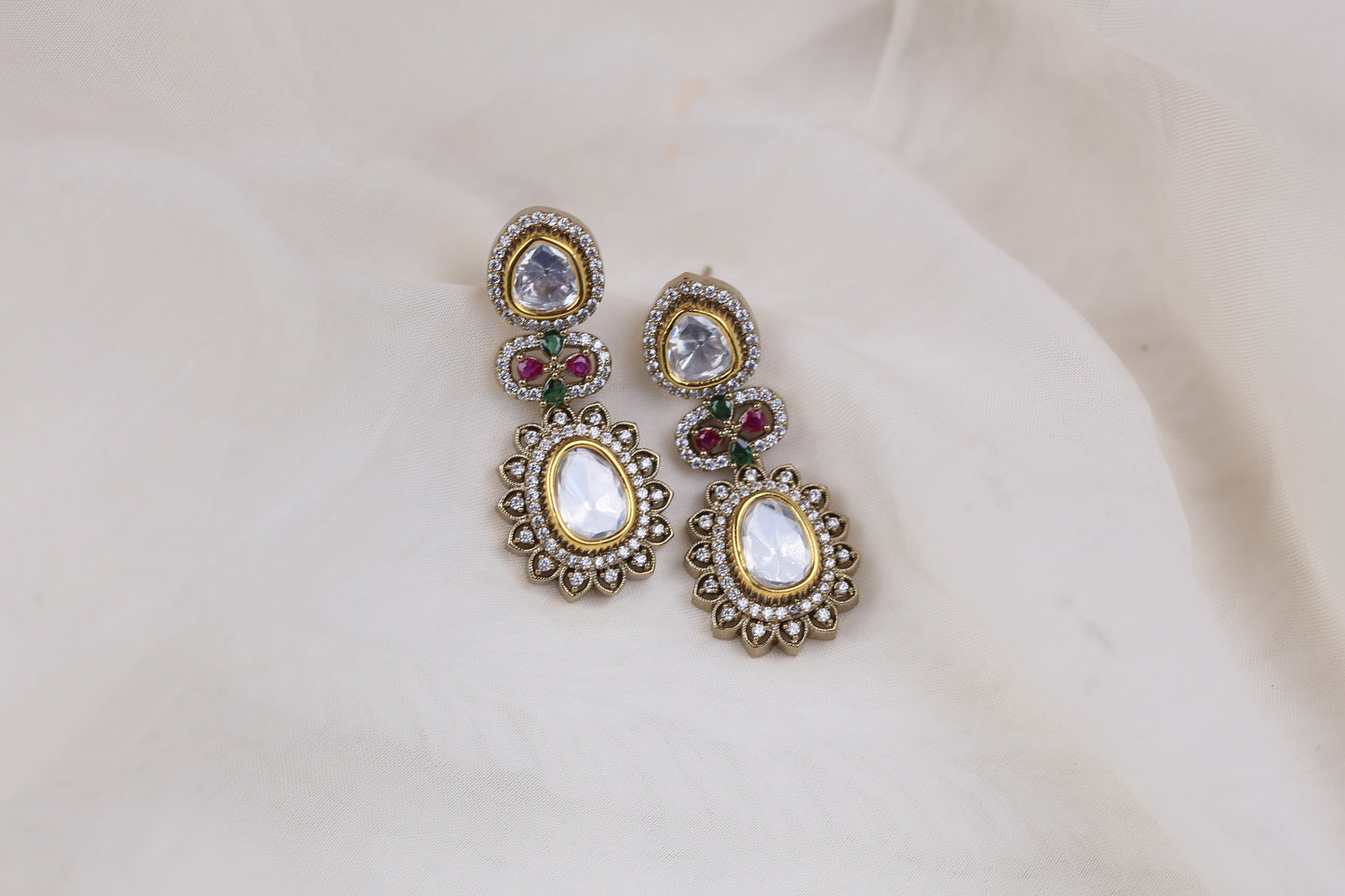 Priti Polki CZ Earrings (102-06)