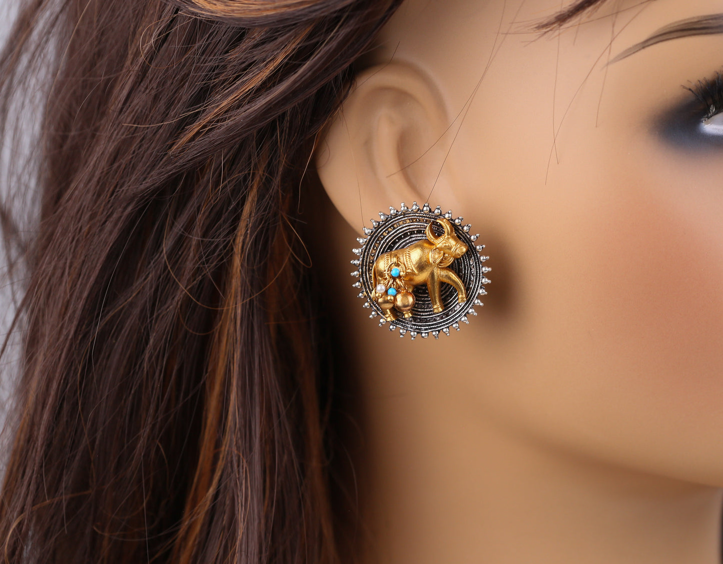 Nandi Polki CZ Earrings (102-07)