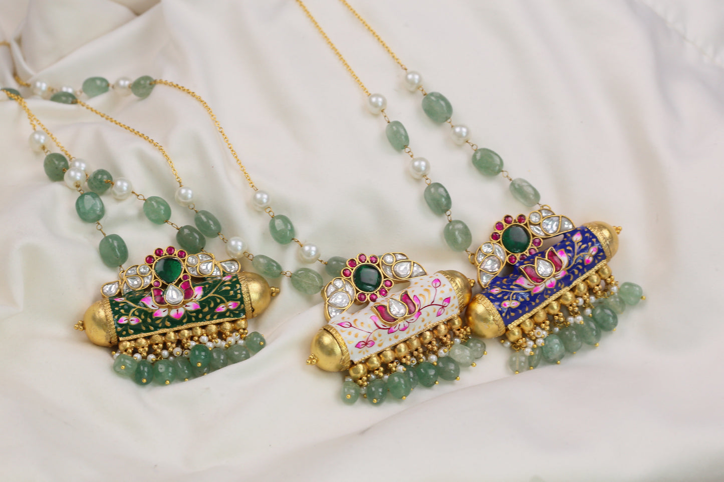 Meenakari Tabeez Jadau Pendant Necklace (104-55)
