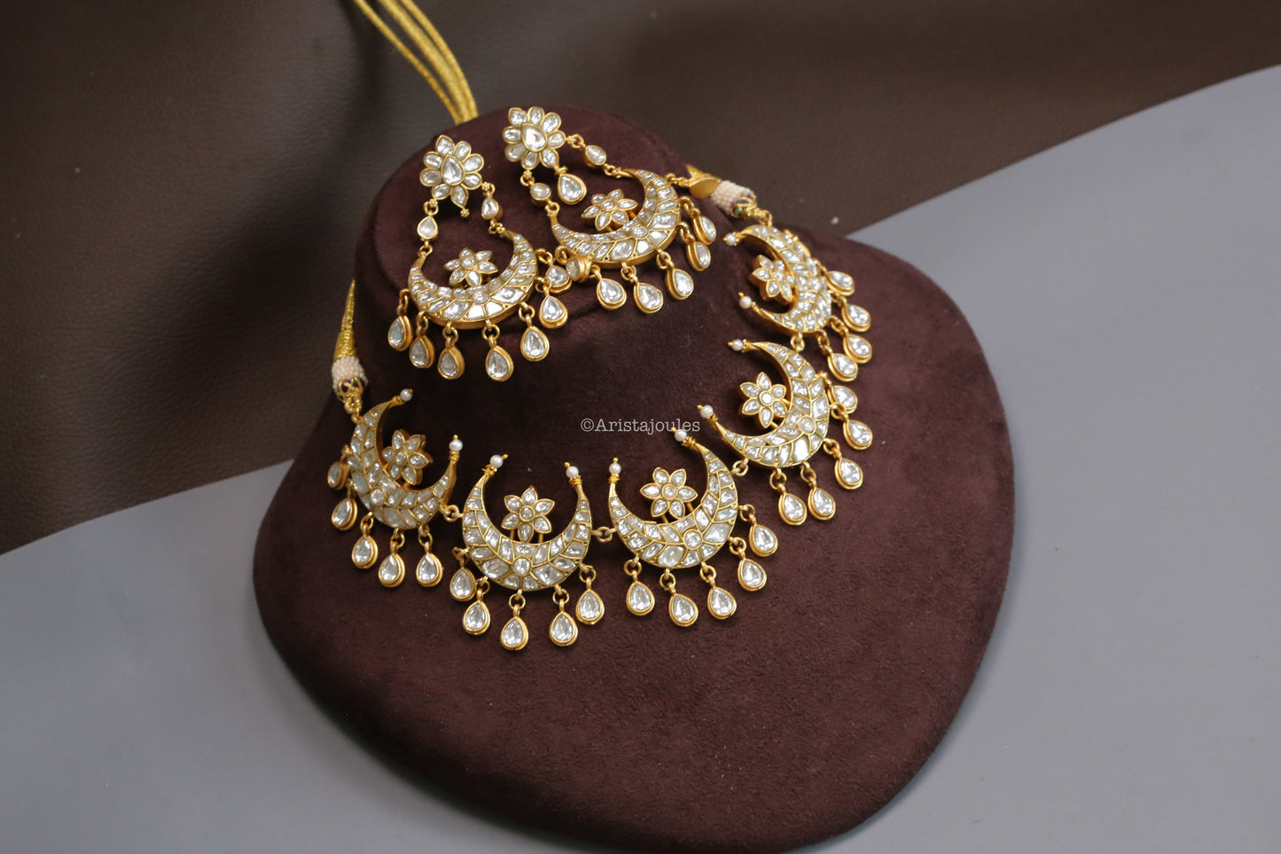 Chandrika Premium Jadau Kundan Set - Clear
