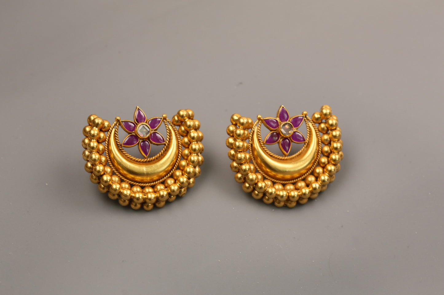 925 Sterling Silver Kemp Polki Earrings