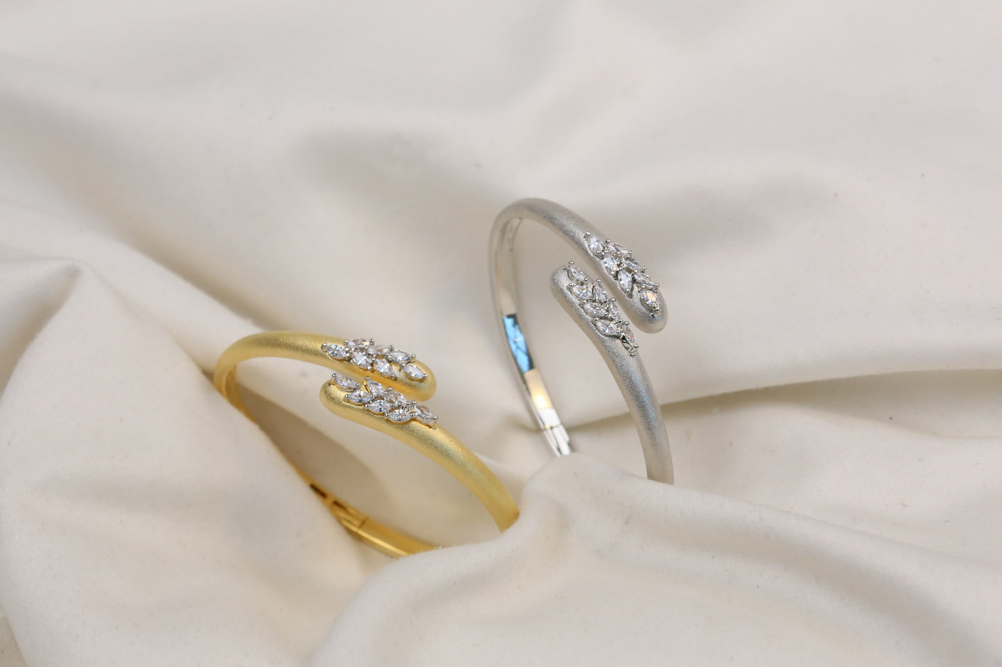 Openable Diamond Setting CZ Bracelet - ABJ-B101-20