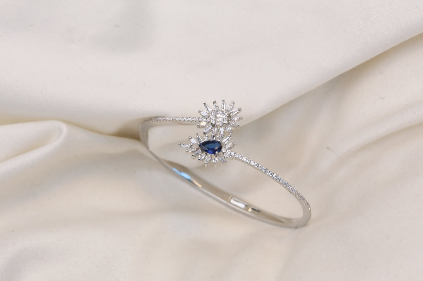 Openable Diamond Setting CZ Bracelet - ABJ-B101-23