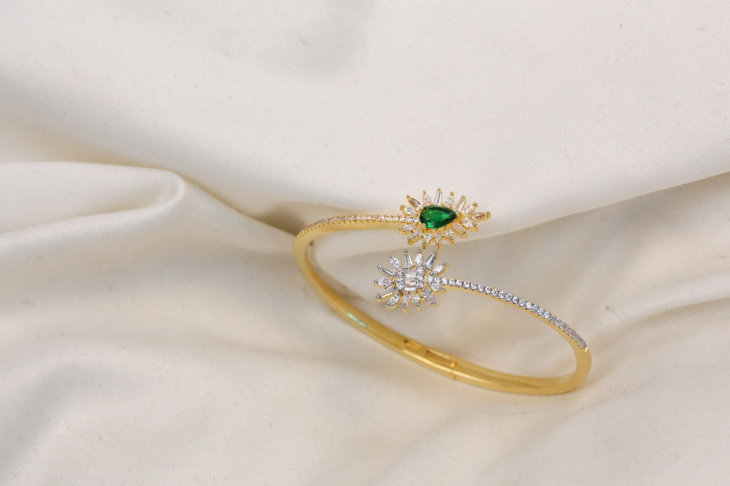 Openable Diamond Setting CZ Bracelet - ABJ-B101-24