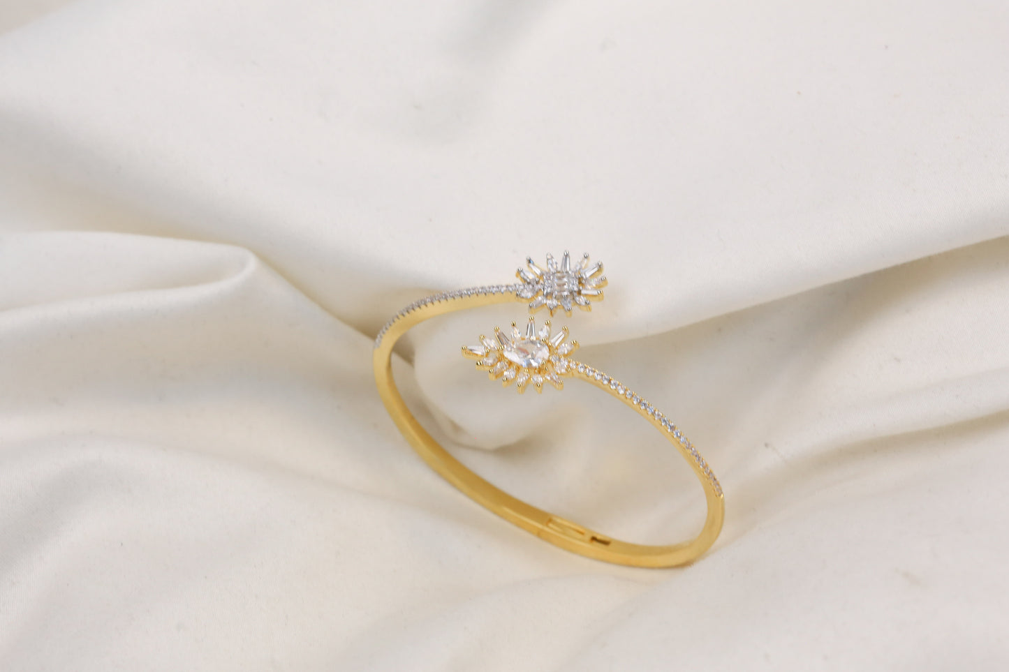 Openable Diamond Setting CZ Bracelet - ABJ-B101-24