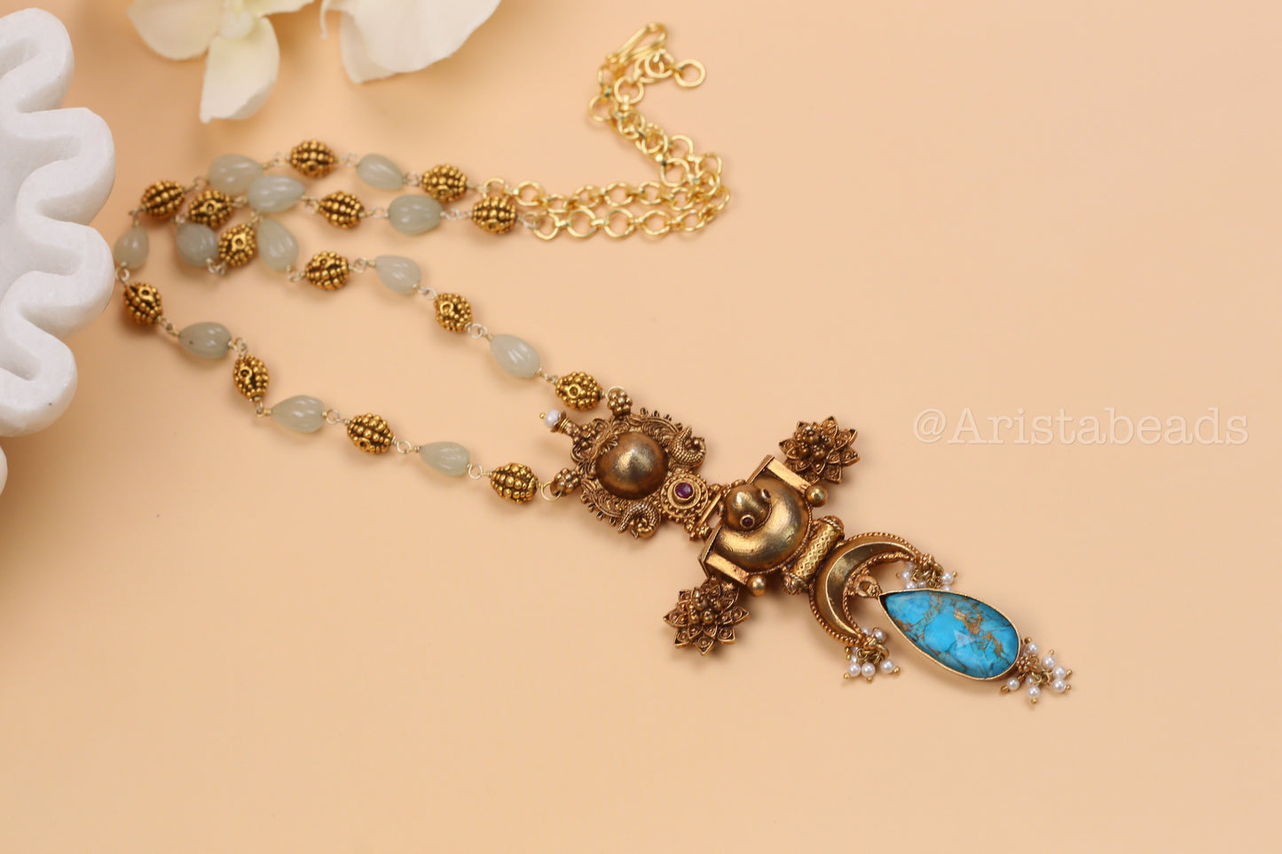 925 Silver Temple Necklace