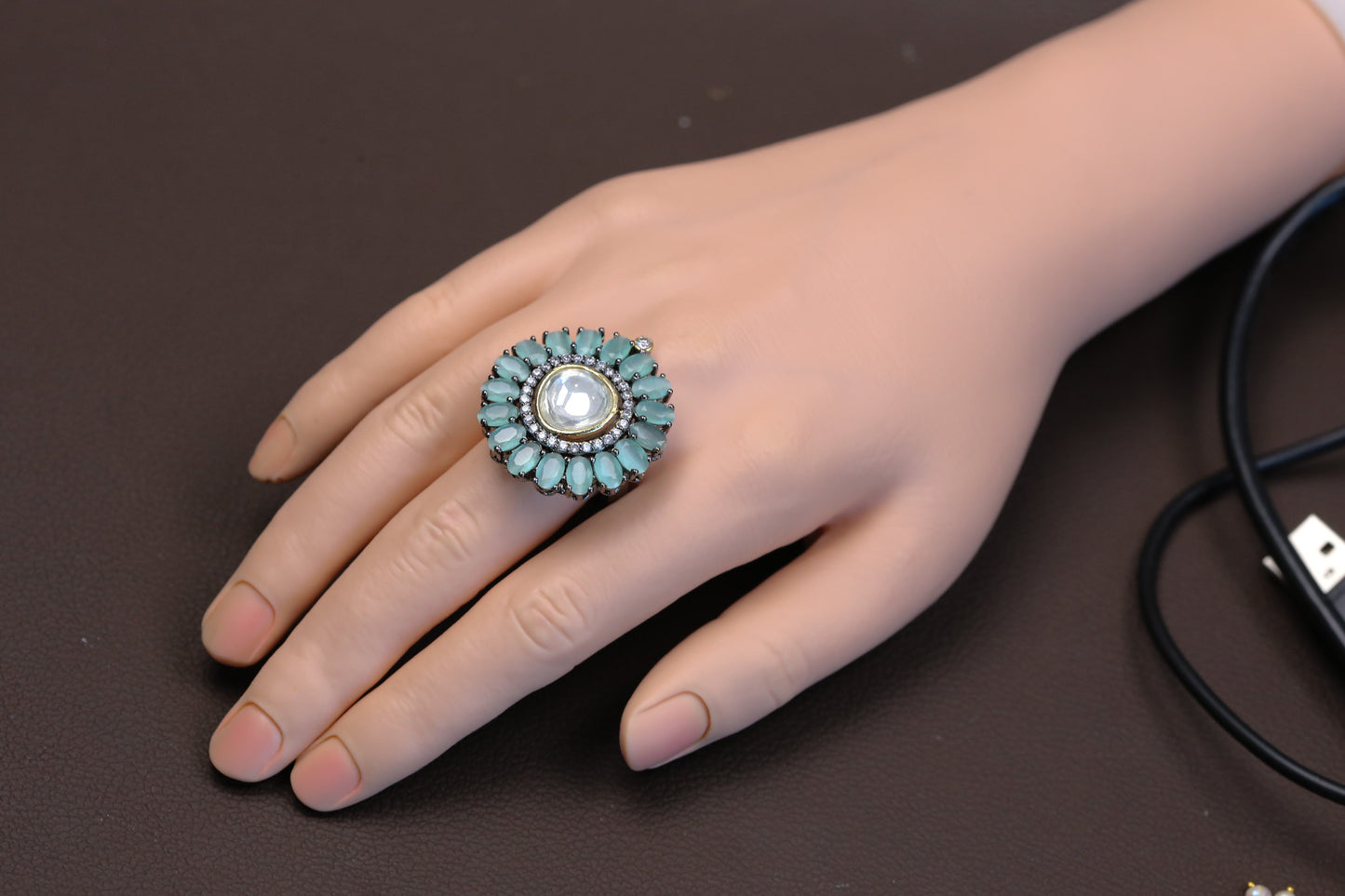 Premium Uncut Victorian Polki Ring