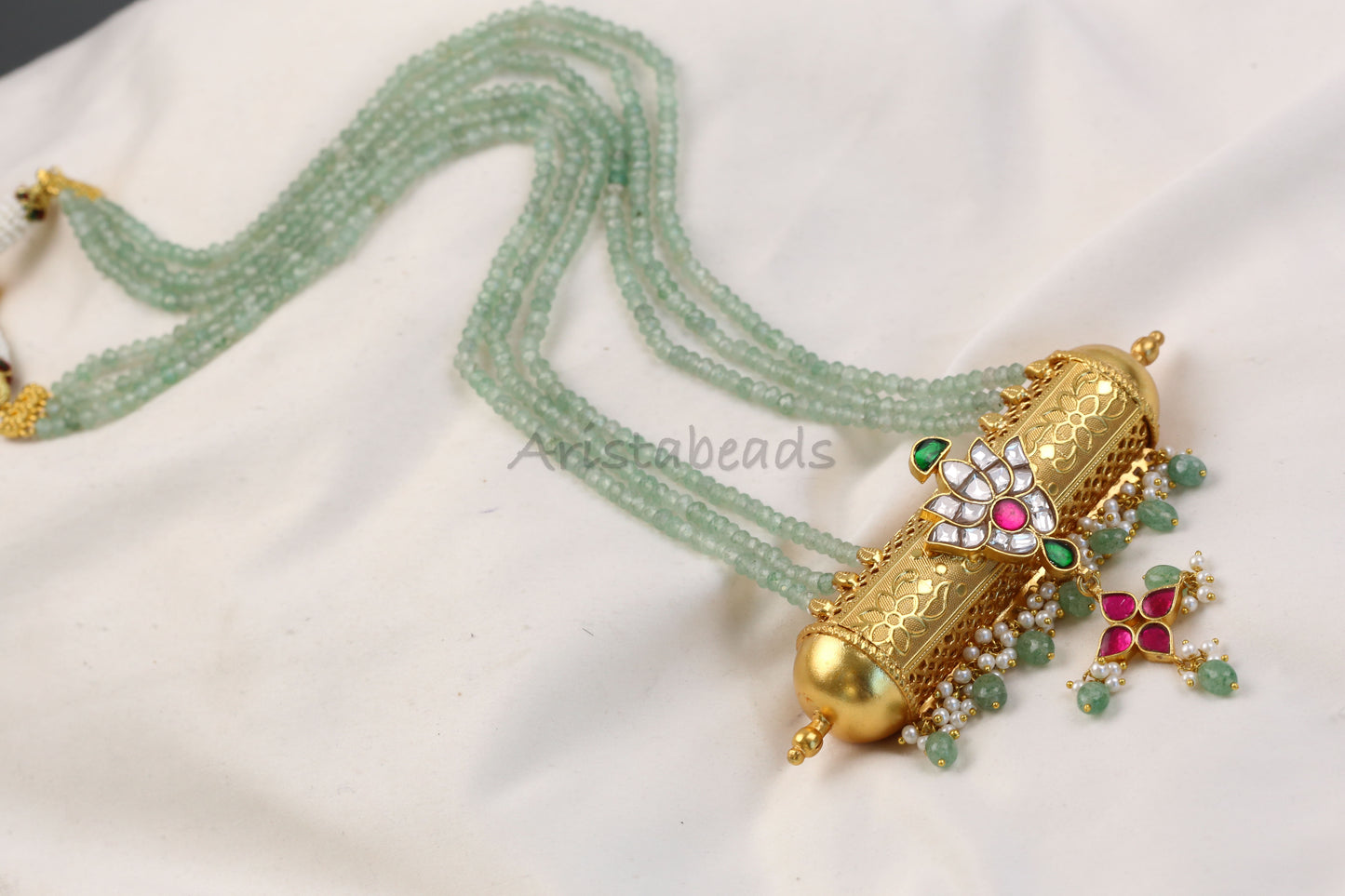 Fusion Jadau Tabeez Necklace Set  (103-91)