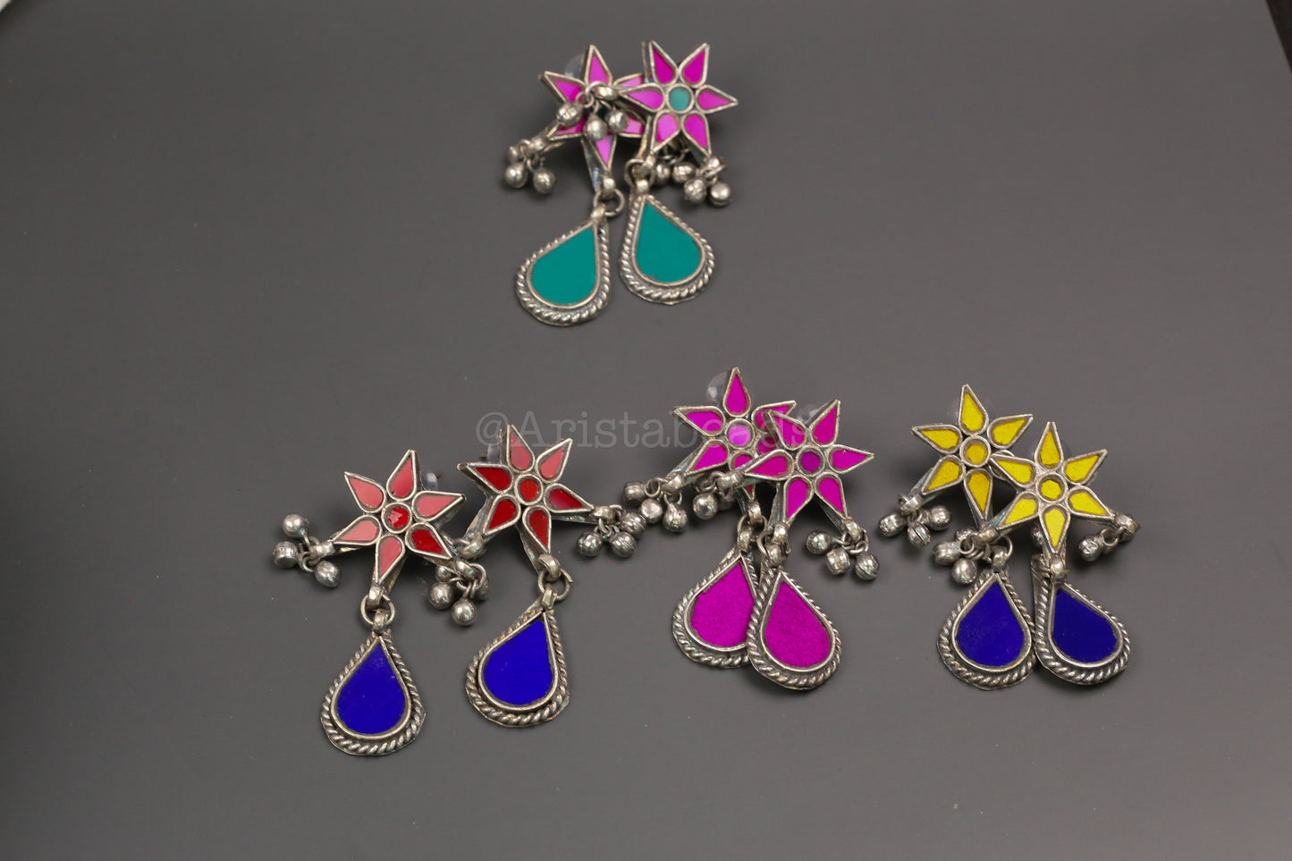 Alia Real Glass Earrings (ABJOC-43)