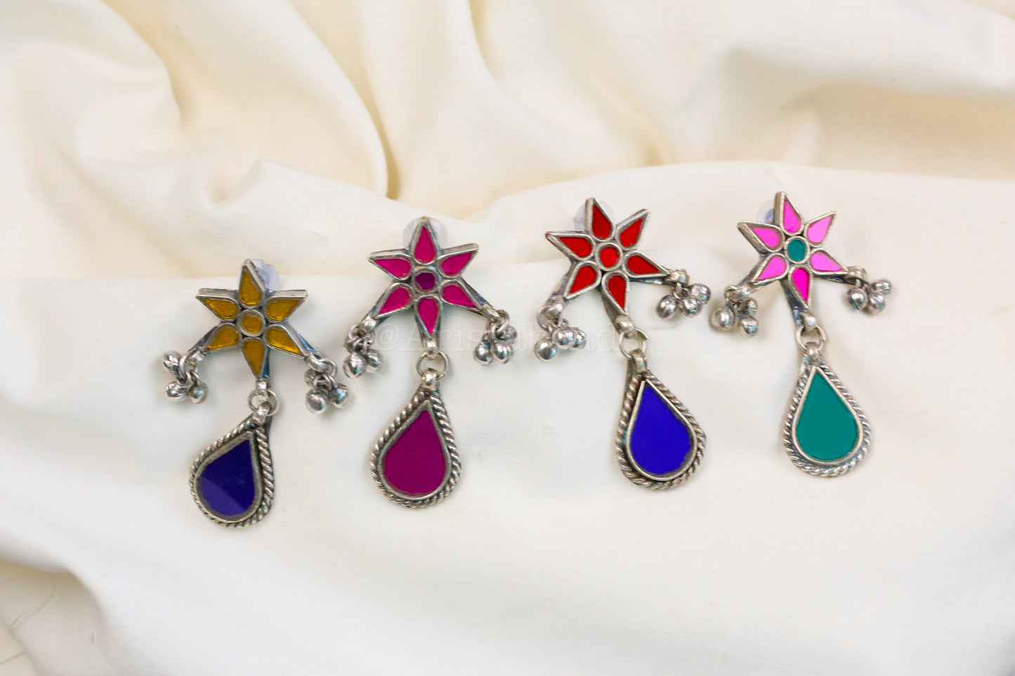 Alia Real Glass Earrings (ABJOC-43)