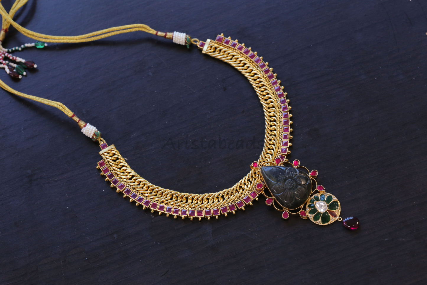 Fusion Handmade Jalebi Necklace (103-93)