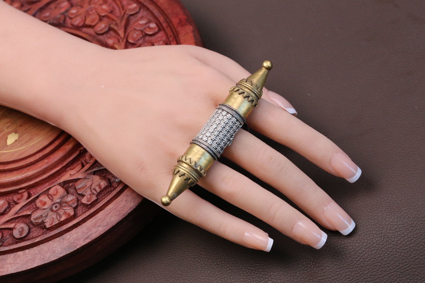 Dual Tone Bar Ring (Adjustable)