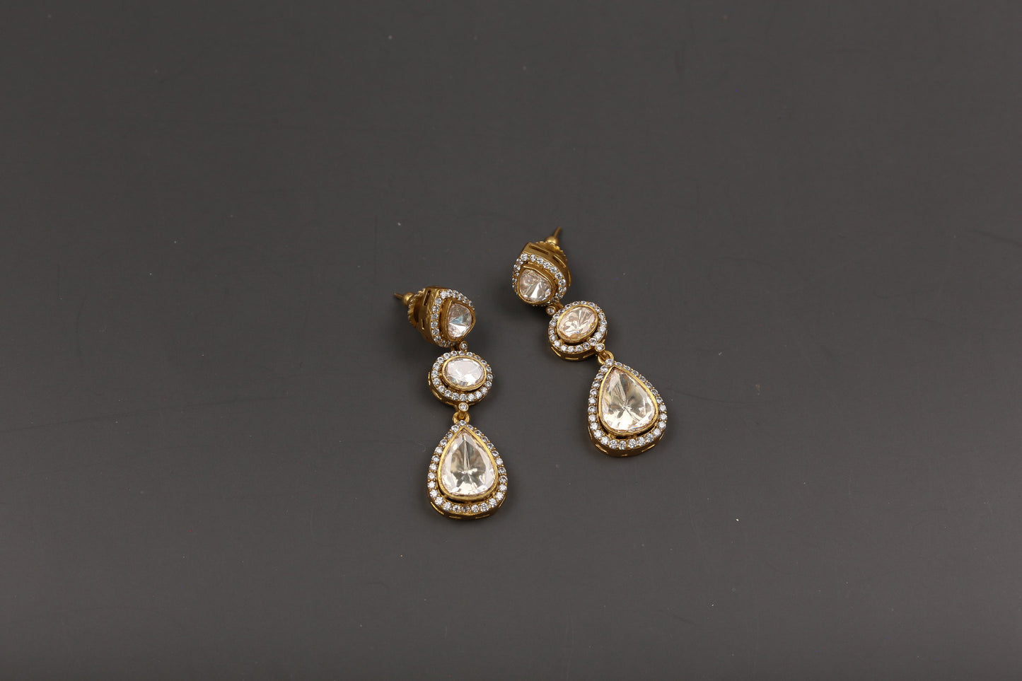 Dainty Real Moissanite & CZ Earrings