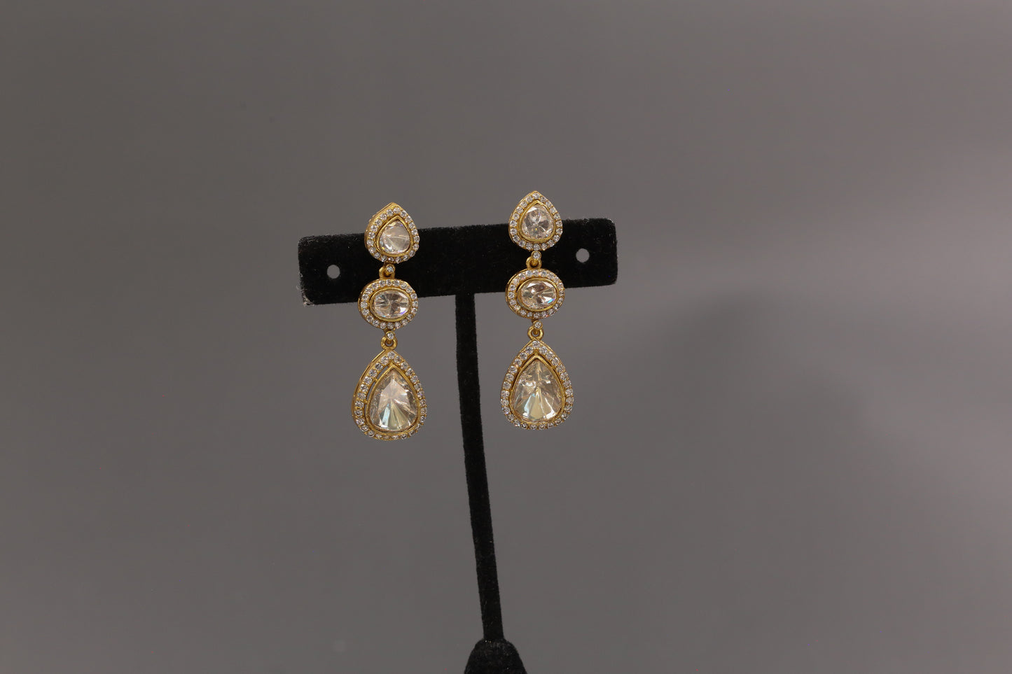 Dainty Real Moissanite & CZ Earrings