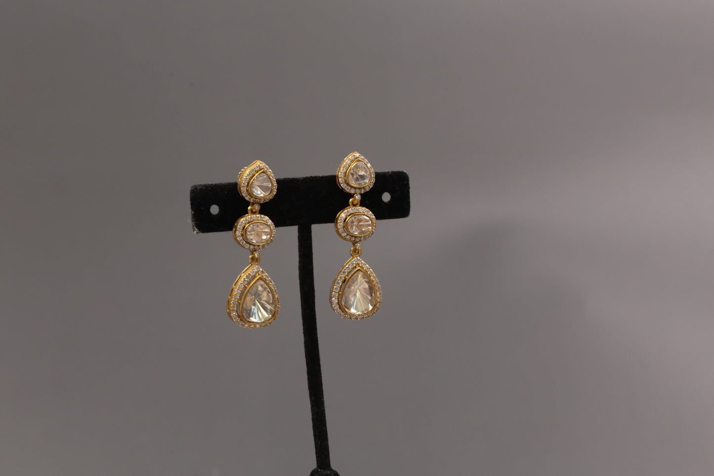Dainty Real Moissanite & CZ Earrings