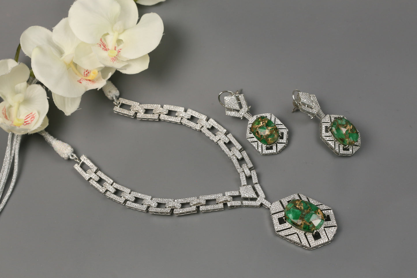 Donna Mosaic Doublet & Micro CZ Set