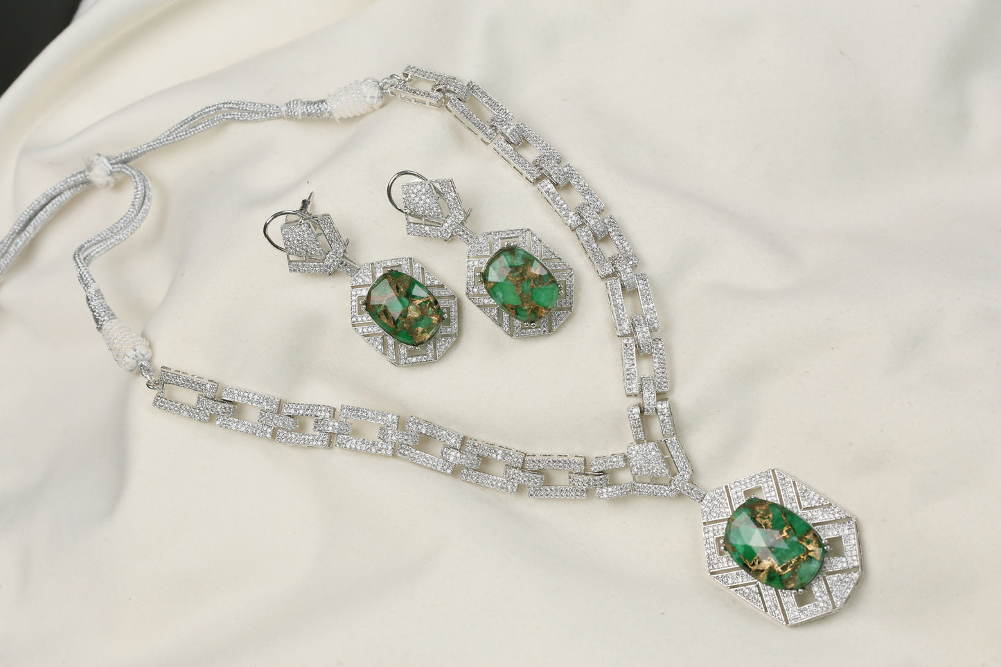 Donna Mosaic Doublet & Micro CZ Set