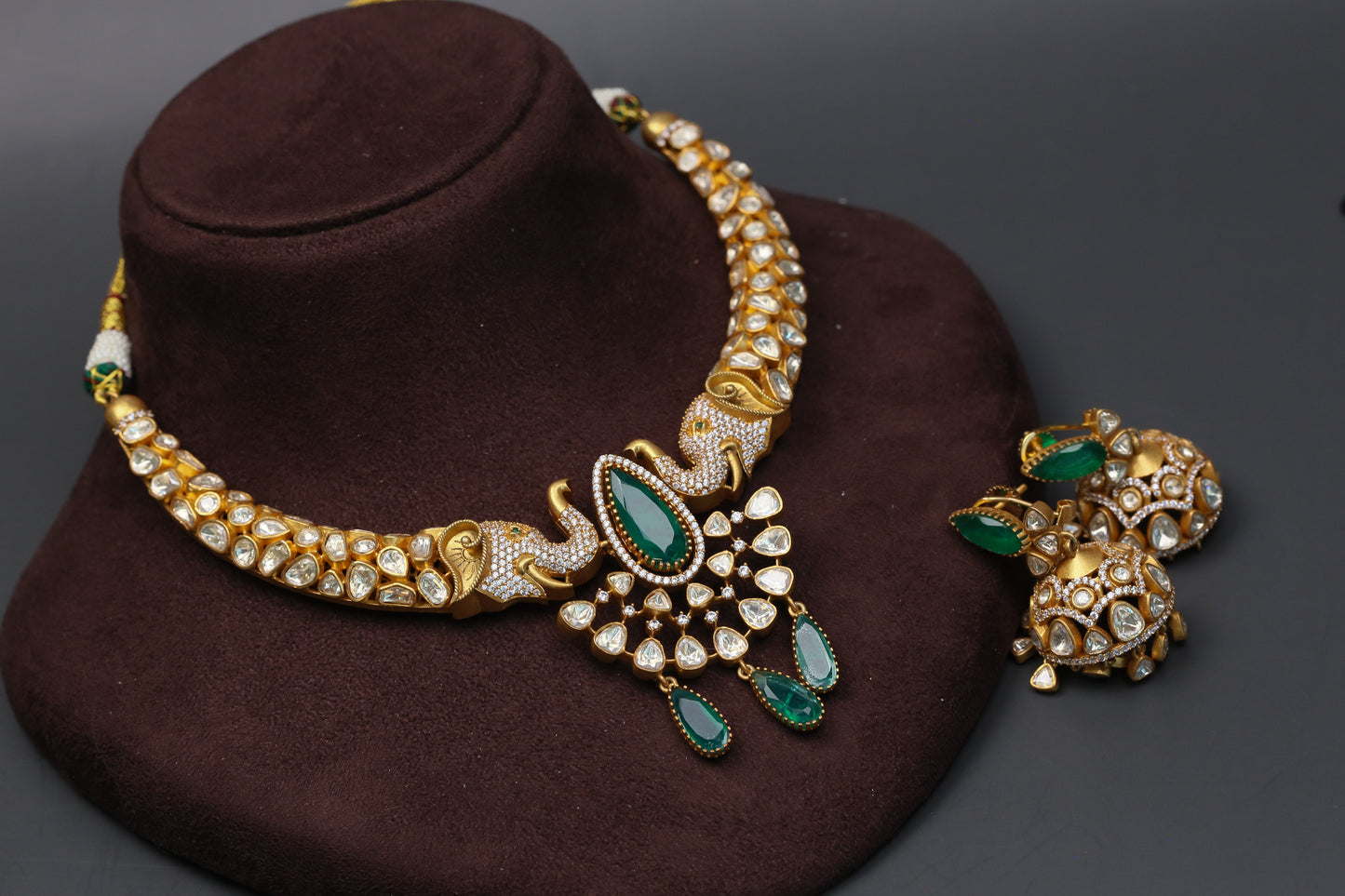 Gajraj Real Moissanites, Micro CZ & Doublet Set