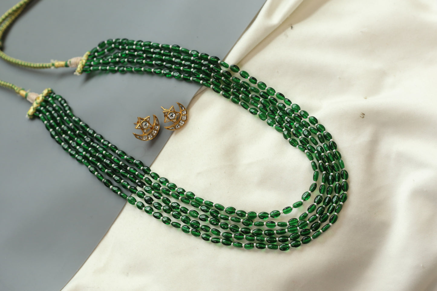 Rasa Semiprecious Mala Necklace - Green