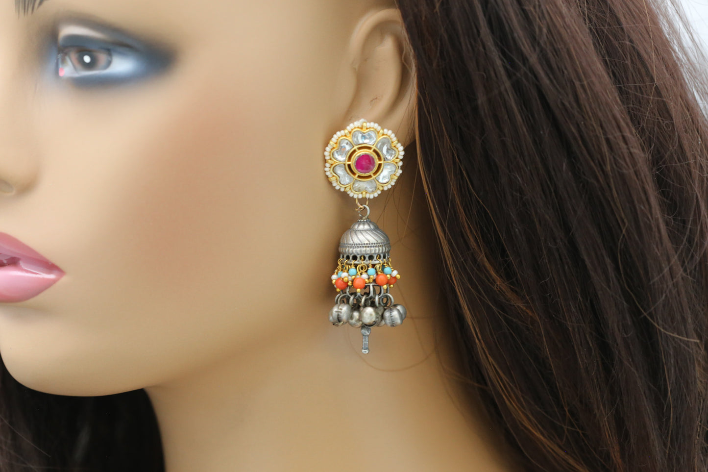Soma Fusion Jhumka - Style 11