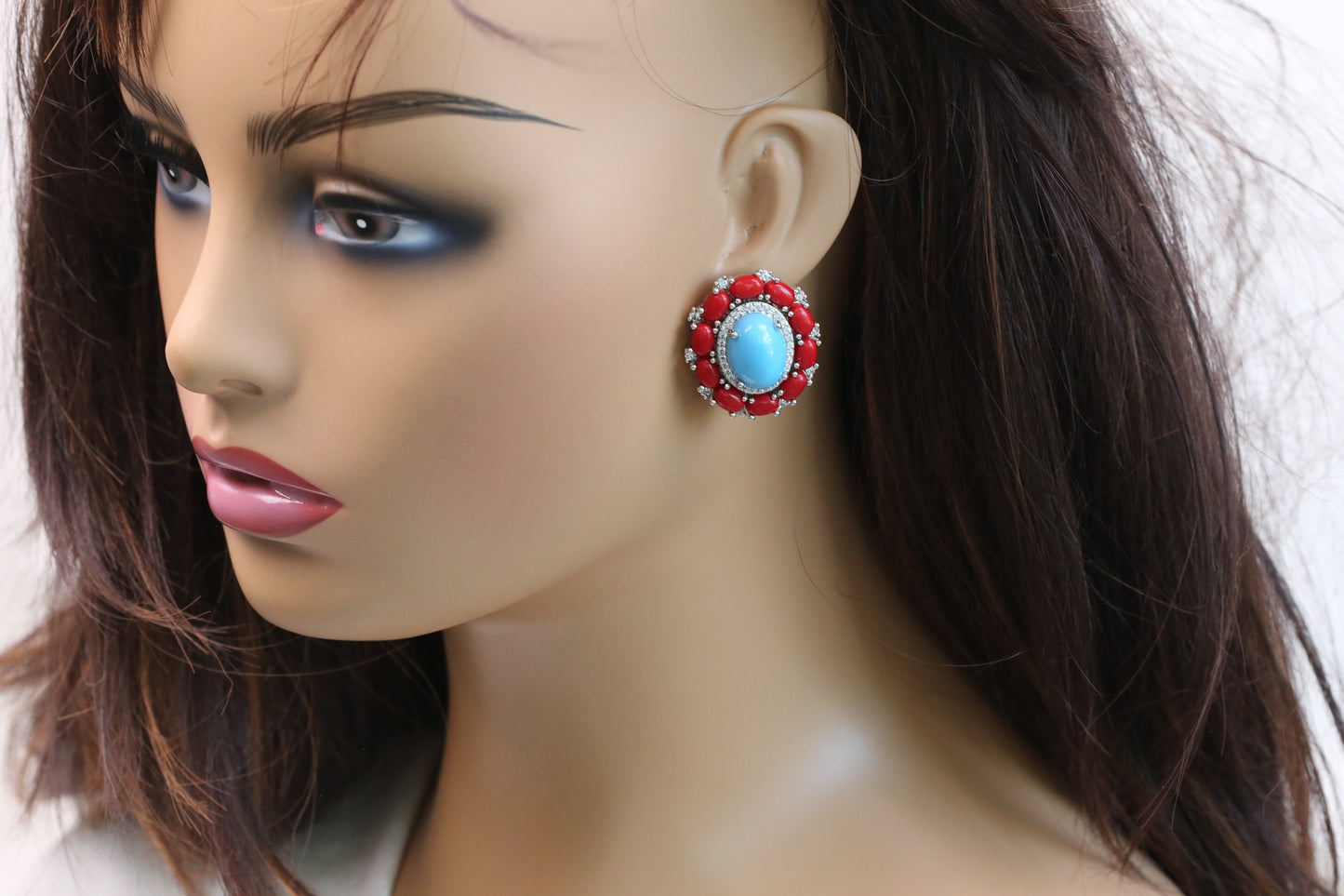 Semiprecious Stone Studs