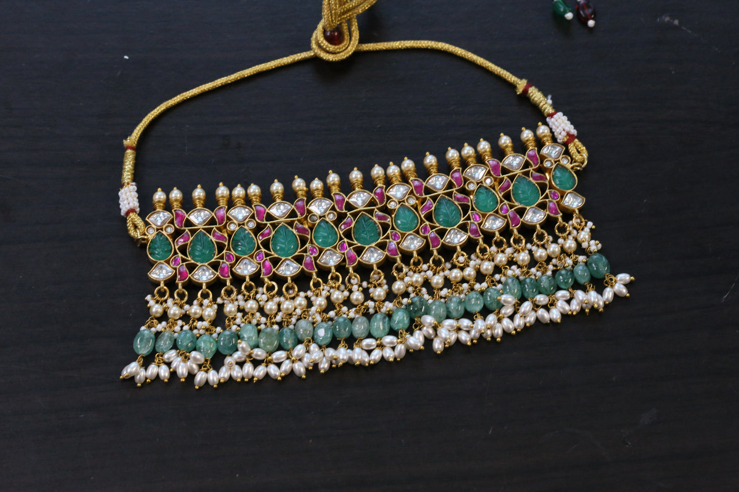 Naira Kundan Jadau Carved Stones Choker