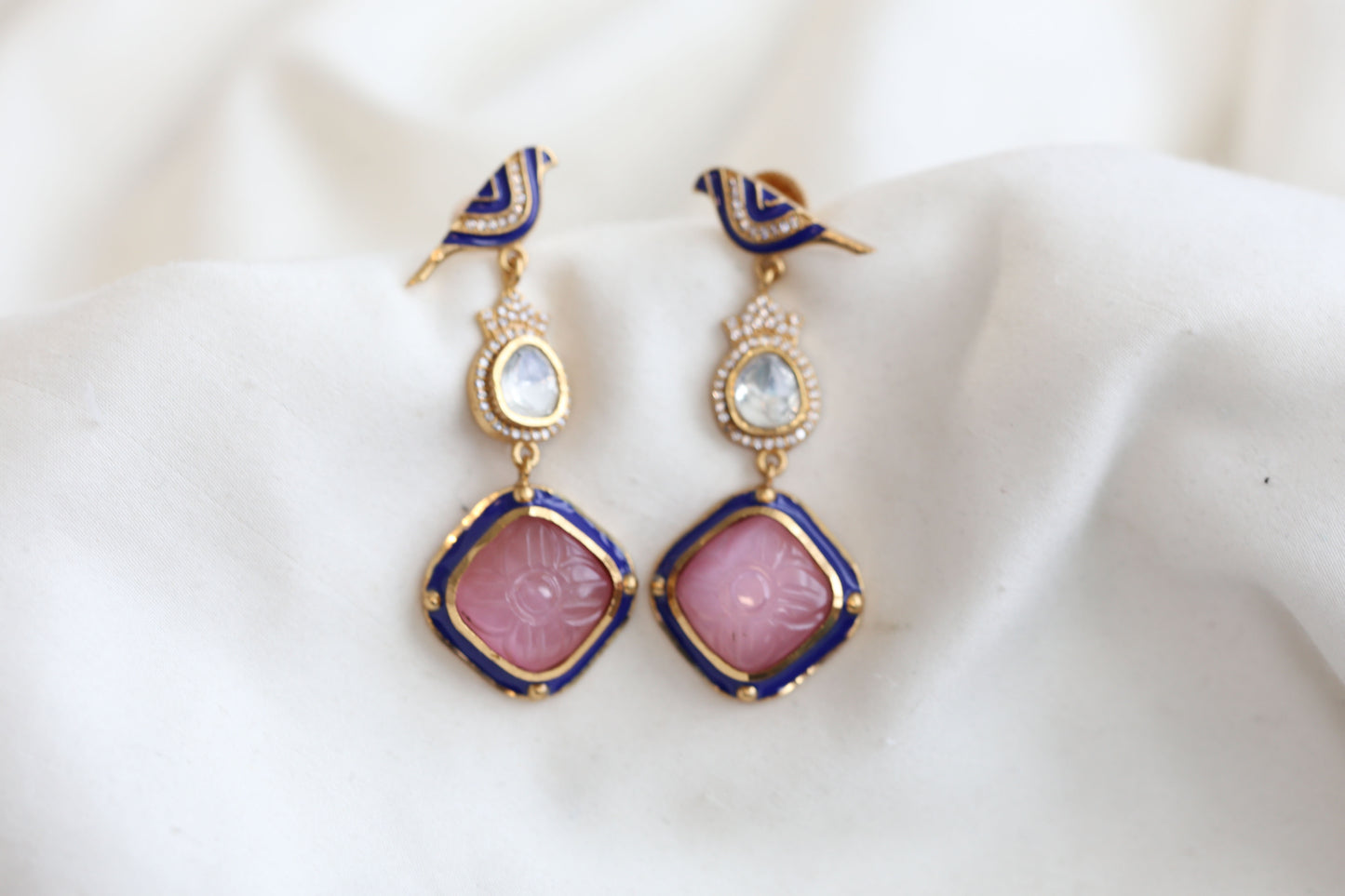 DW Enamel Polki Earrings (101-79)