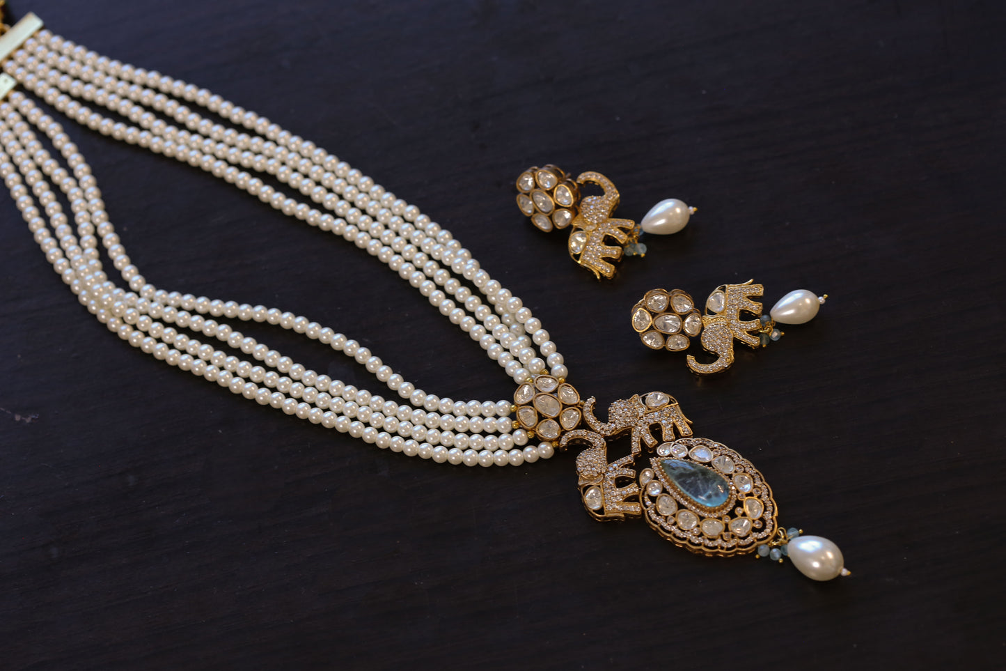 Riddhi Pearls , Polki & Doublet Set (104-12)