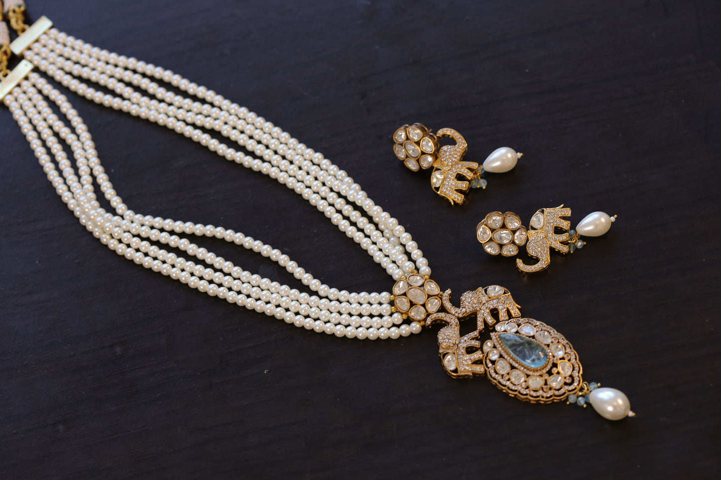 Riddhi Pearls , Polki & Doublet Set (104-12)