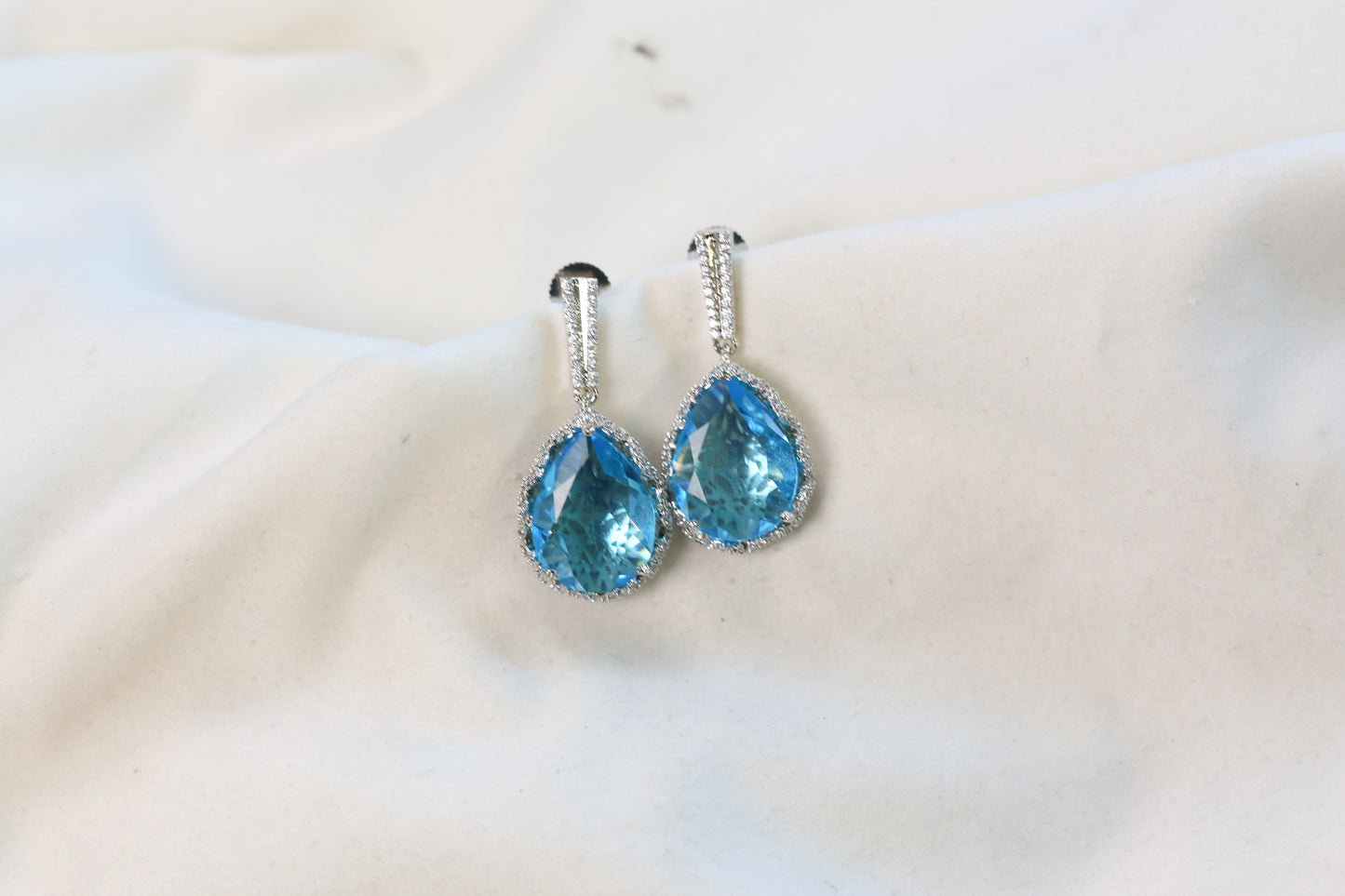 Ice Blue CZ Earrings