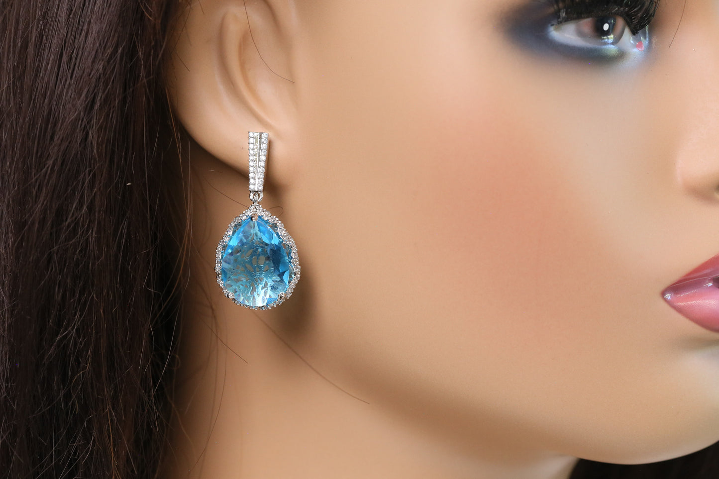 Ice Blue CZ Earrings