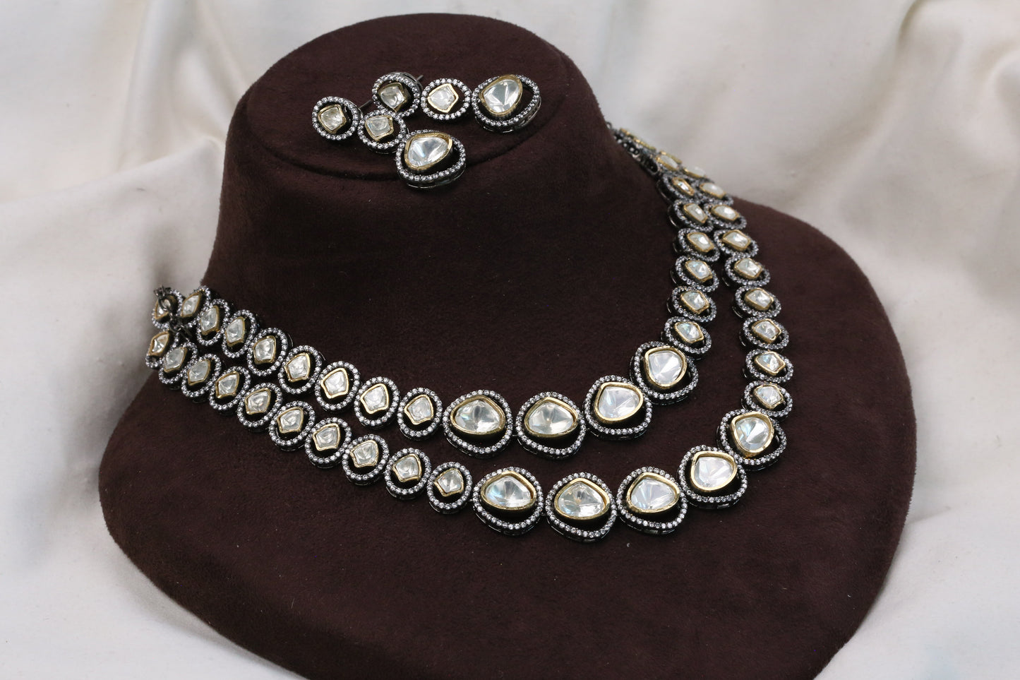 Rupa Victorian Foil Kundan Necklace Set