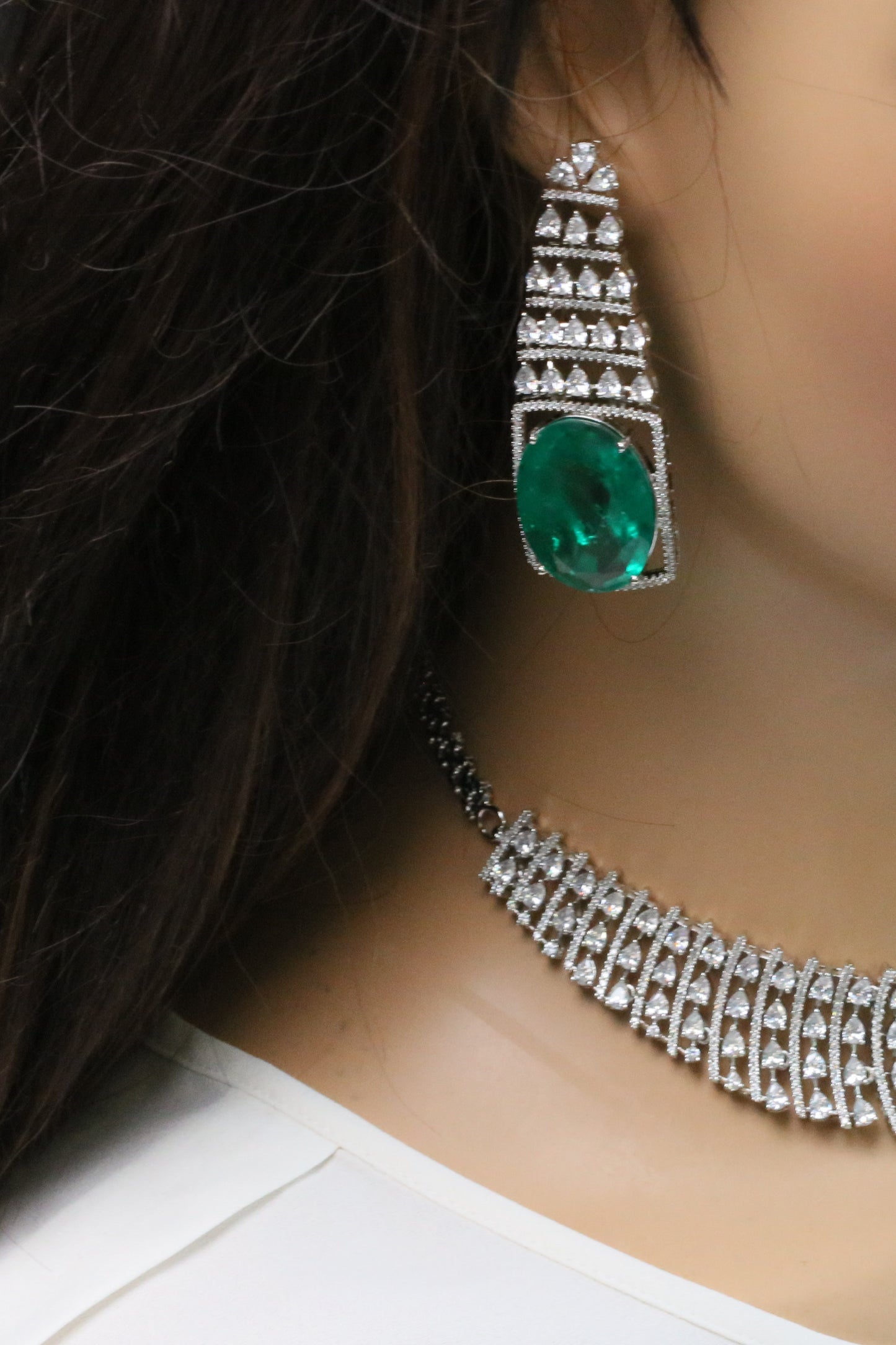 Savi CZ & Green Doublet Set