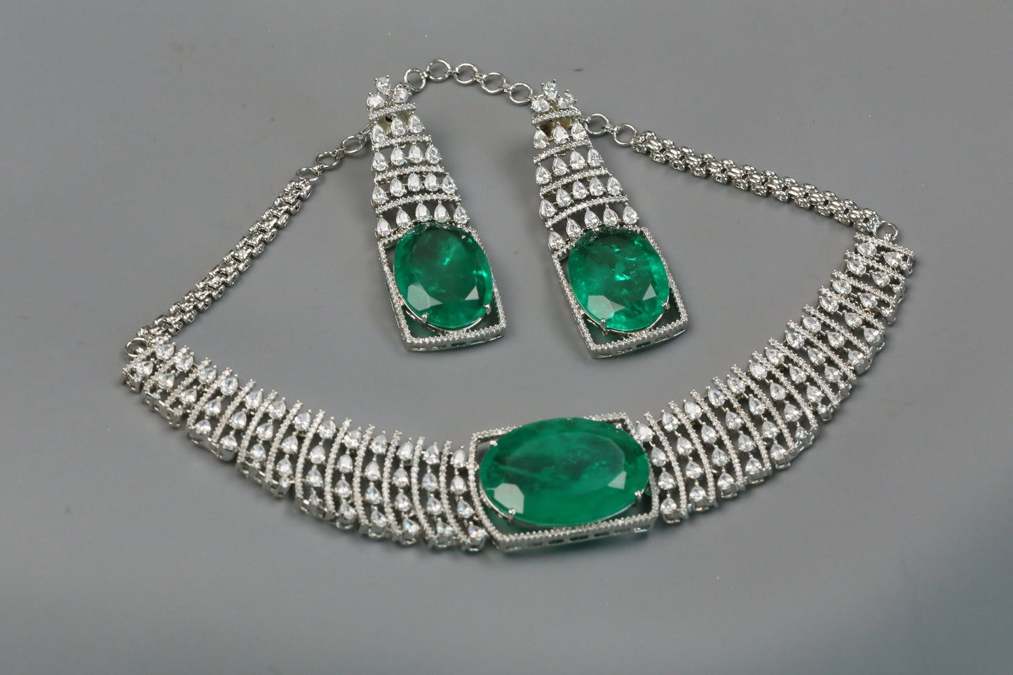 Savi CZ & Green Doublet Set