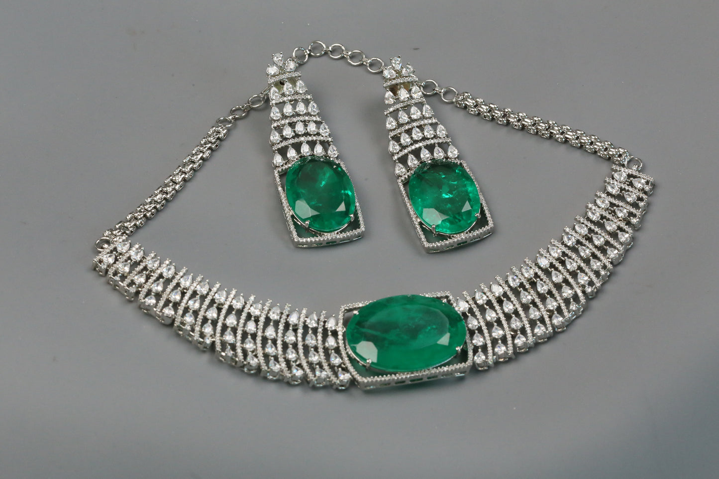 Savi CZ & Green Doublet Set