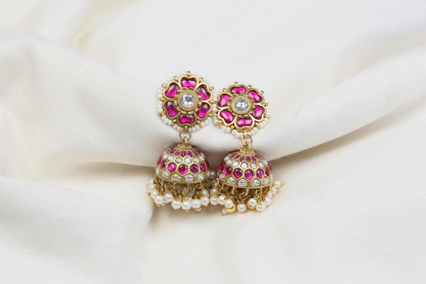 Meera Kundan Jadau Jhumka