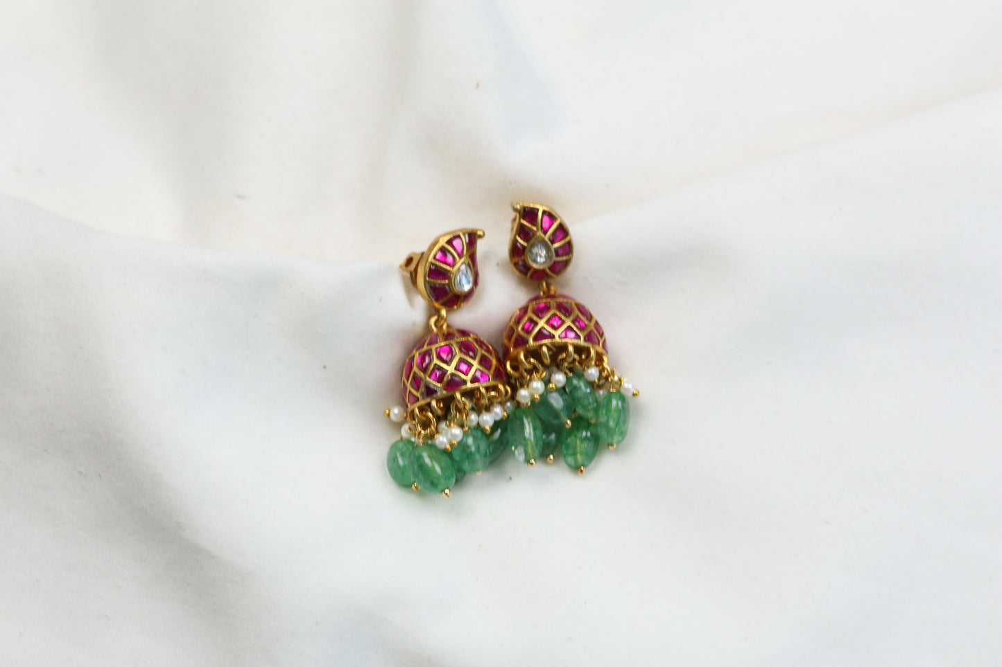 Small Kriti Kundan Jadau Jhumka