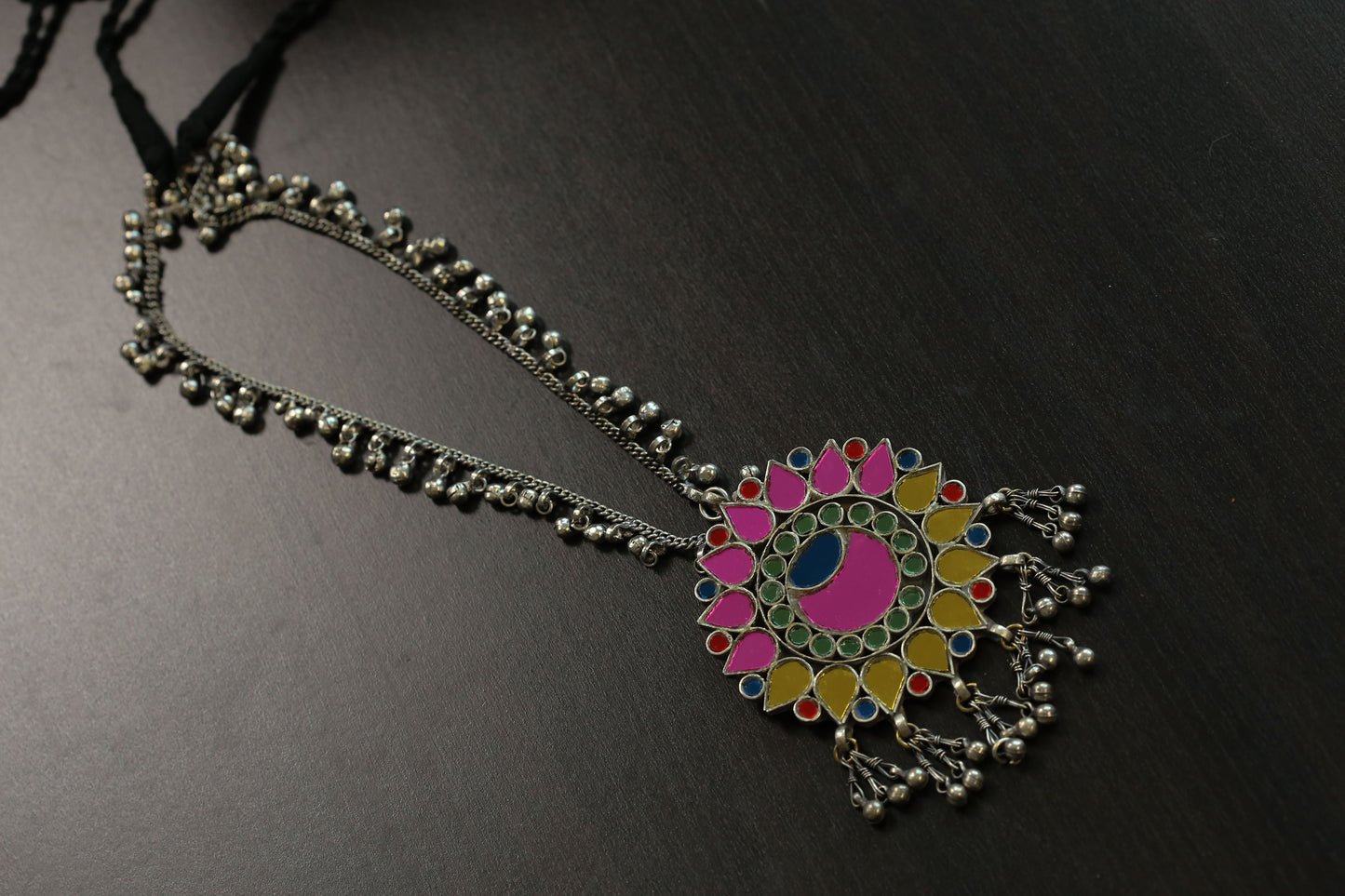 Real Glass Oxidized Necklace (T103-23)