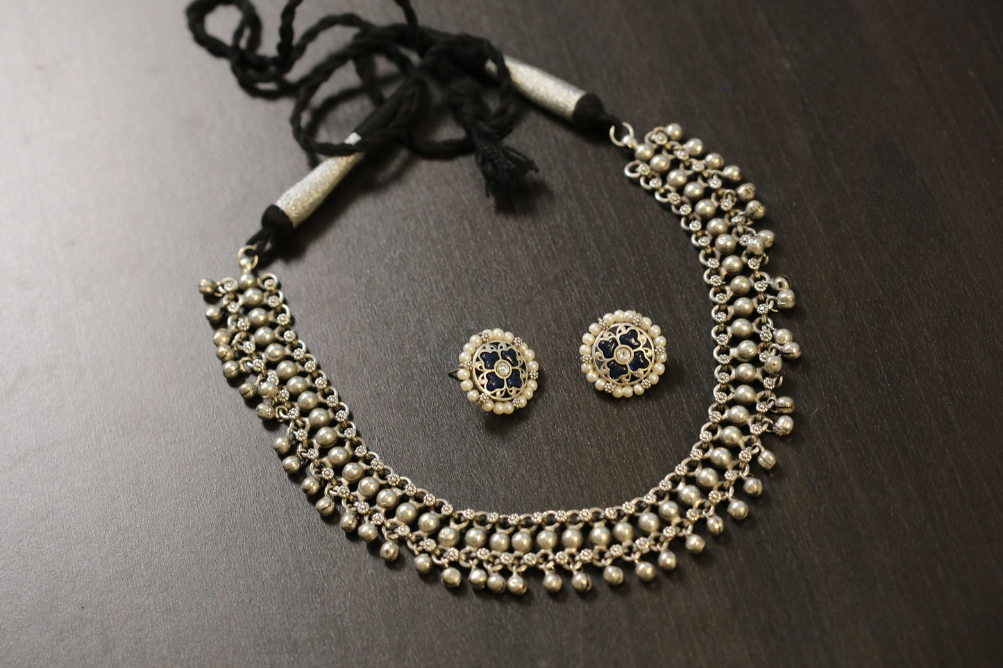 Taruna Dual Tone Oxidized Necklace (T103-27)