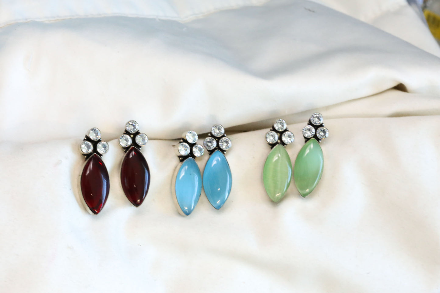 Monalisa Stone Studs (Colors Available)