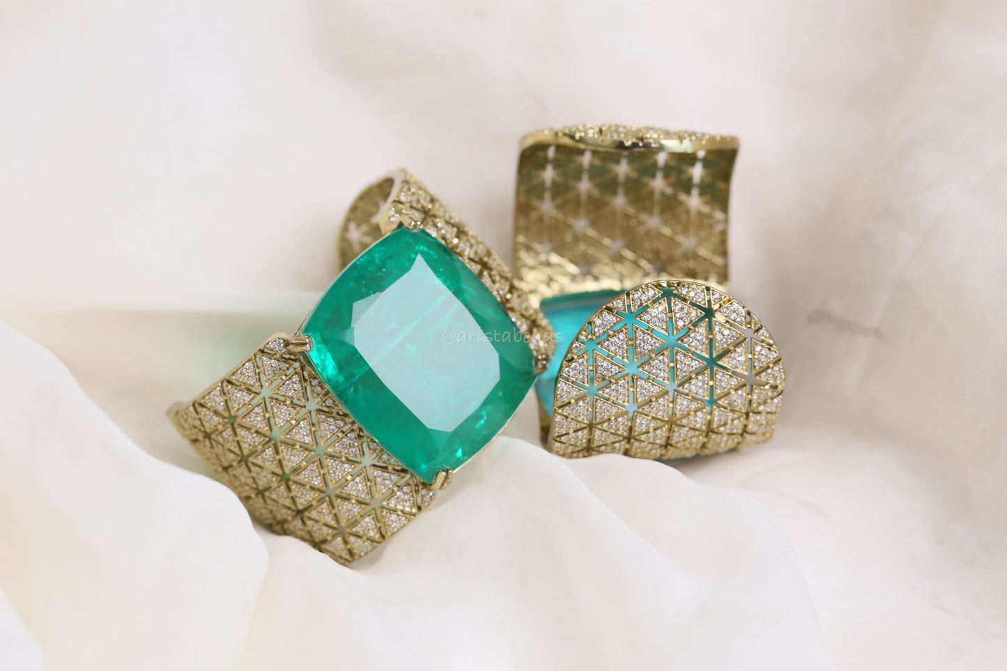 Antique Mehndi Polish Doublet Cuffs (B101-23)