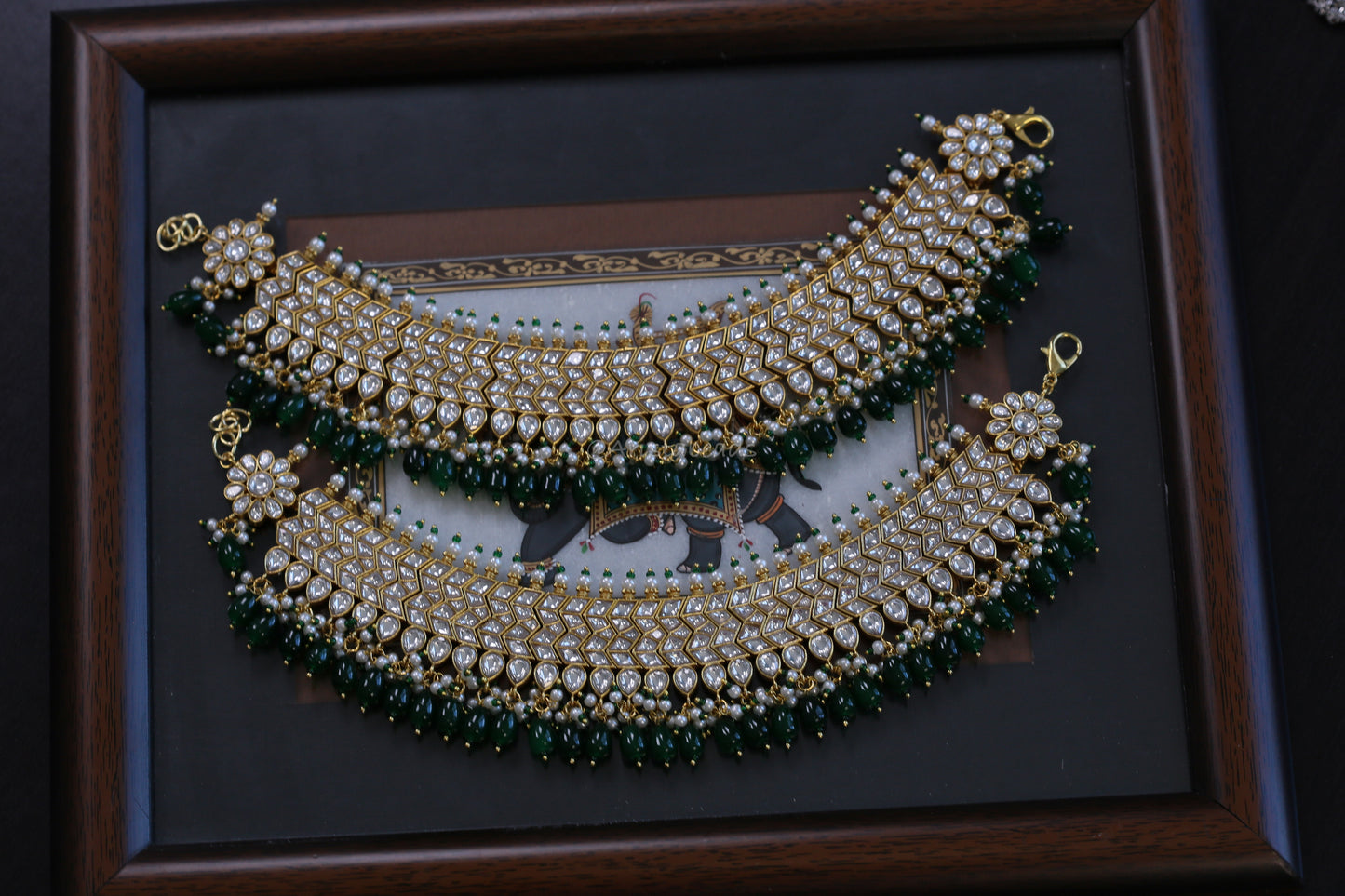 Handmade Kundan Jadau Anklets (ABJ-A111)