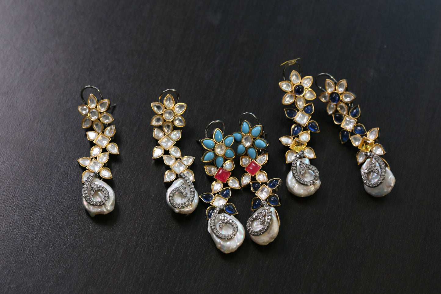 Tara Barouque Pearl Victorian Earrings (101-89)