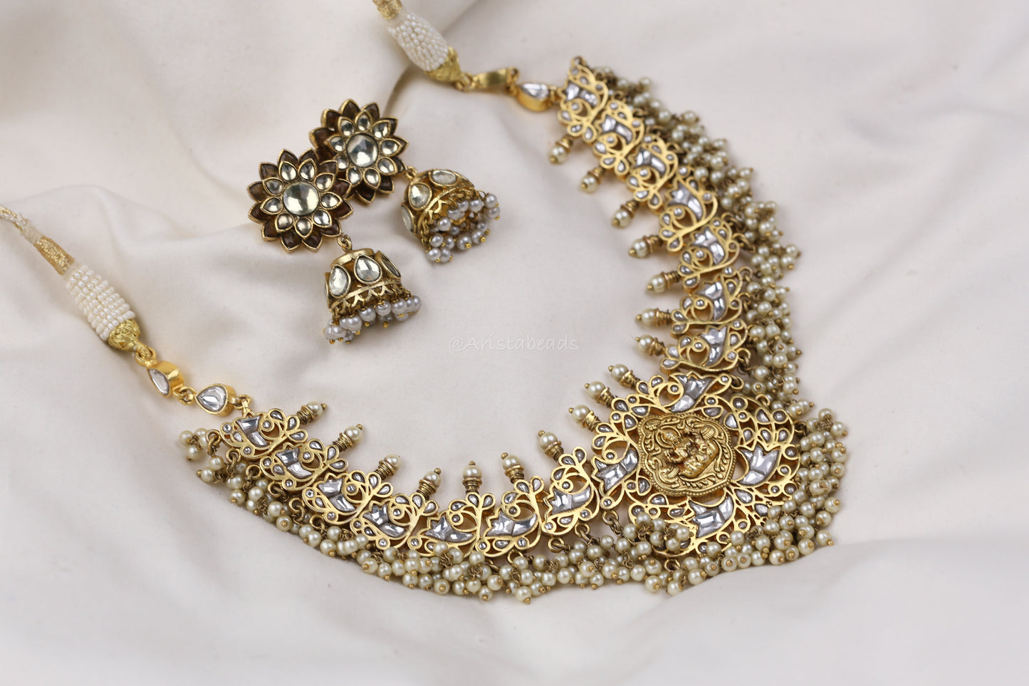 Vintage Polish Kundan Set (V102-01)